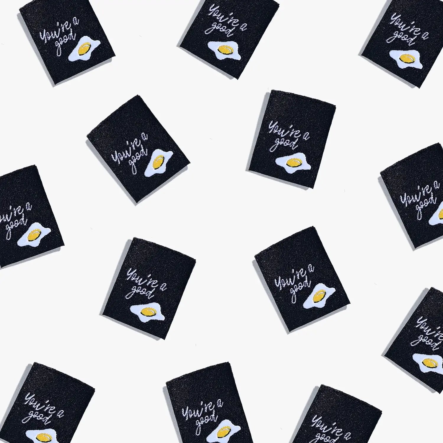 You're A Good Egg Woven Label by KATM - Happy Little Quilt Shop