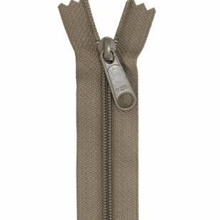 Handbag Zipper 24in Khaki - Happy Little Quilt Shop
