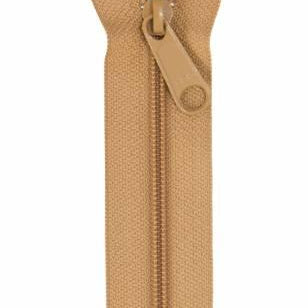 Handbag Zipper 24in Golden Brown - Happy Little Quilt Shop