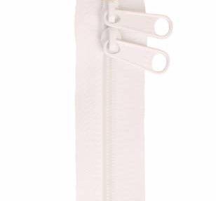 Handbag Zipper 30in White - Happy Little Quilt Shop