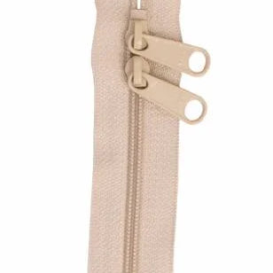 Handbag Zipper 30in Double-slide Natural - Happy Little Quilt Shop