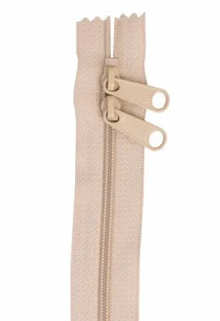 Handbag Zipper 30in Double-slide Natural - Happy Little Quilt Shop