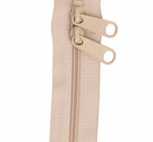 Handbag Zipper 30in Natural Double-slide - Happy Little Quilt Shop
