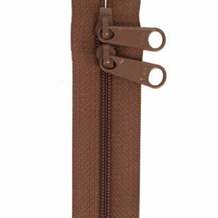 Handbag Zipper 30in Seal Brown - Happy Little Quilt Shop