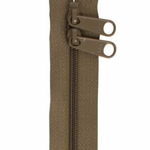 Handbag Zipper 30in Khaki - Happy Little Quilt Shop