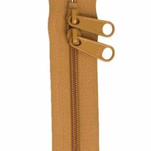Handbag Zipper 30in Golden Brown - Happy Little Quilt Shop