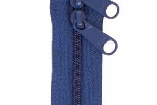 Handbag Zipper 30in Union Blue - Happy Little Quilt Shop
