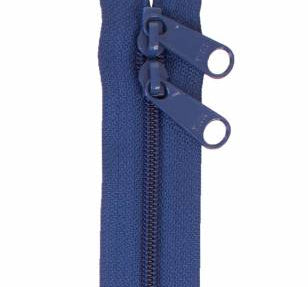 Handbag Zipper 30in Union Blue - Happy Little Quilt Shop