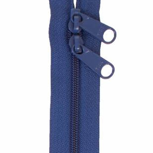 Handbag Zipper 30in Union Blue - Happy Little Quilt Shop