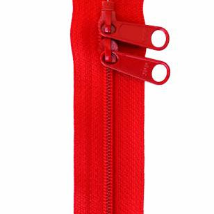 Handbag Zipper 30in Atom Red - Happy Little Quilt Shop