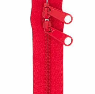 Handbag Zipper 30in Hot Red - Happy Little Quilt Shop