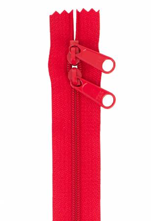 Handbag Zipper 30in Hot Red - Happy Little Quilt Shop