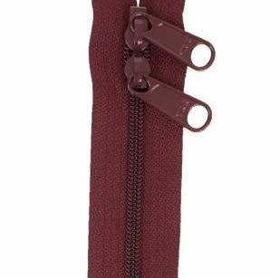 Handbag Zipper 30in Cranberry - Happy Little Quilt Shop