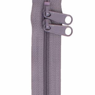 Handbag Zipper 40in Gunmetal -Double-Slide - Happy Little Quilt Shop