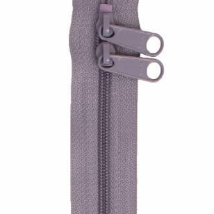 Handbag Zipper 40in Gunmetal -Double-Slide - Happy Little Quilt Shop