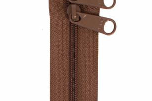 Handbag Zipper 40in Seal Brown - Happy Little Quilt Shop