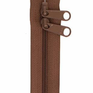 Handbag Zipper 40in Seal Brown - Happy Little Quilt Shop