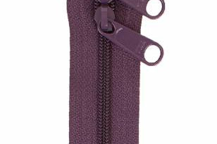Handbag Zipper 40in Eggplant-Double-Slide - Happy Little Quilt Shop