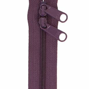 Handbag Zipper 40in Eggplant-Double-Slide - Happy Little Quilt Shop