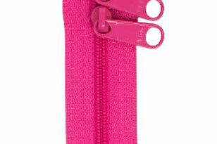 Handbag Zipper 40in Raspberry - Happy Little Quilt Shop