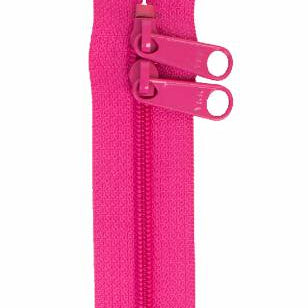 Handbag Zipper 40in Raspberry - Happy Little Quilt Shop