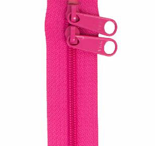 Handbag Zipper 40in Raspberry - Happy Little Quilt Shop