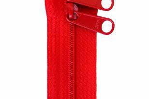 Handbag Zipper 40in Atom Red - Happy Little Quilt Shop