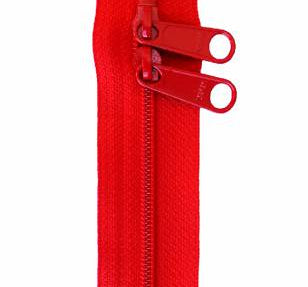 Handbag Zipper 40in Atom Red - Happy Little Quilt Shop