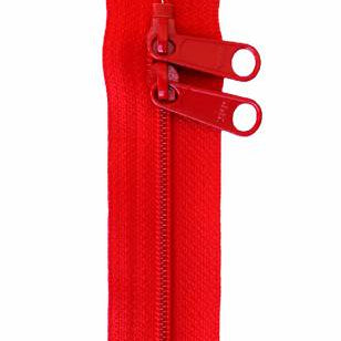 Handbag Zipper 40in Atom Red - Happy Little Quilt Shop