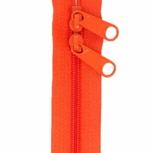 Handbag Zipper 40in Tangerine - Happy Little Quilt Shop