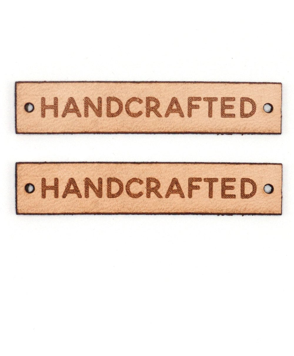 Handcrafted Leather Labels - Happy Little Quilt Shop