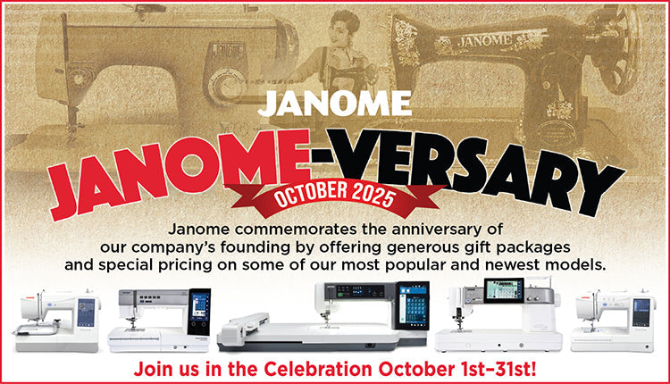 Celebrate Janome-Versary This October!