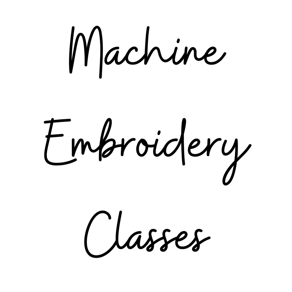 Machine Embroidery Classes