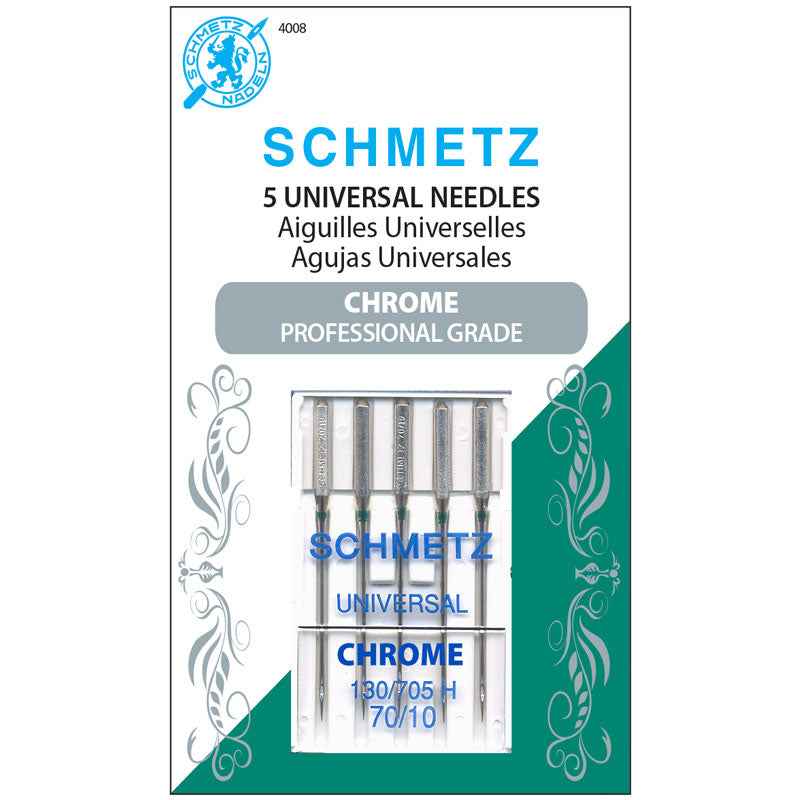Schmetz Chrome Universal Needle 70/10 - Happy Little Quilt Shop