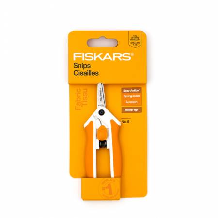Fiskars Micro-Tip Easy Action Scissors No 5 - Happy Little Quilt Shop