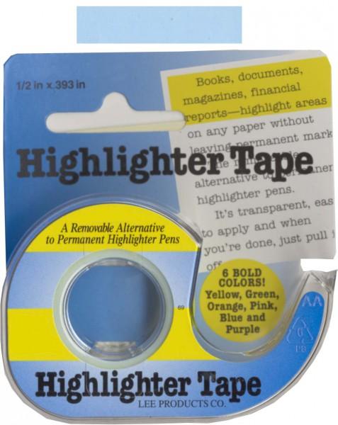Removable Highlighter Tape 1/2in x 11yds Blue - Happy Little Quilt Shop