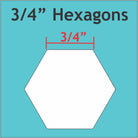 Hexagon 3/4 750pcs - Happy Little Quilt Shop