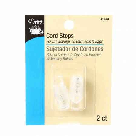 Cord Stops Clear 2 ct