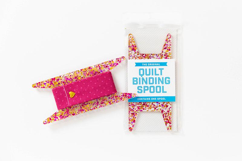 Gliter Binding Spool Pink/Gold SSC 301 Stitch Supply#1 - Happy Little Quilt Shop