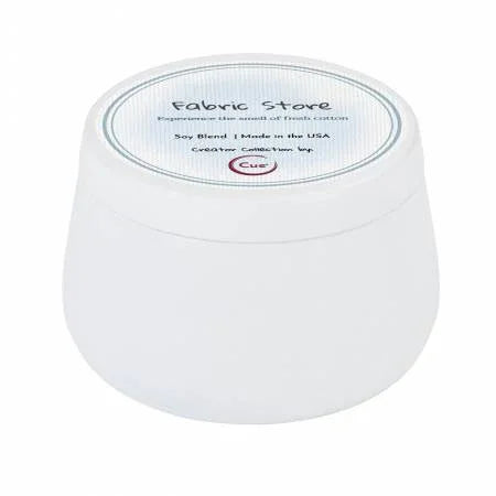 Creator Collection Scented Candle by Cue 3.5oz Fabric Store - Happy Little Quilt Shop