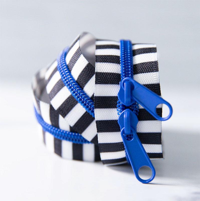 Black & White 30" Zipper B Ribo SSCZ03 Stitch Supply - Happy Little Quilt Shop