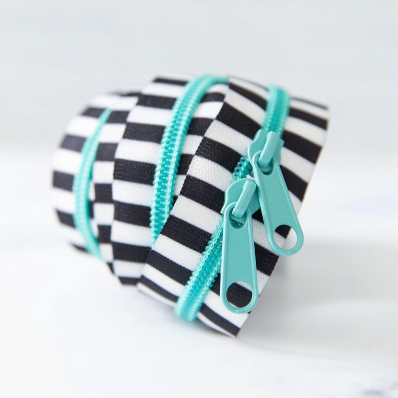 Black & White 30" Zipper Caribe SSCZ04 Stitch Supply - Happy Little Quilt Shop