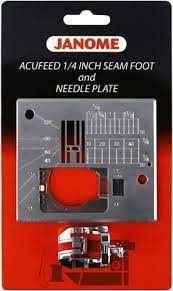 Acufeed 1/4" Seam Foot & Needle Plate