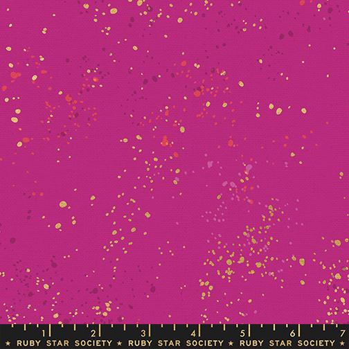 Speckled Canvas Metallic Berry RS1117 62LM Ruby Star - Happy Little Quilt Shop