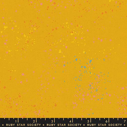Speckled Canvas Goldenrod RS1117 112L Ruby Star - Happy Little Quilt Shop