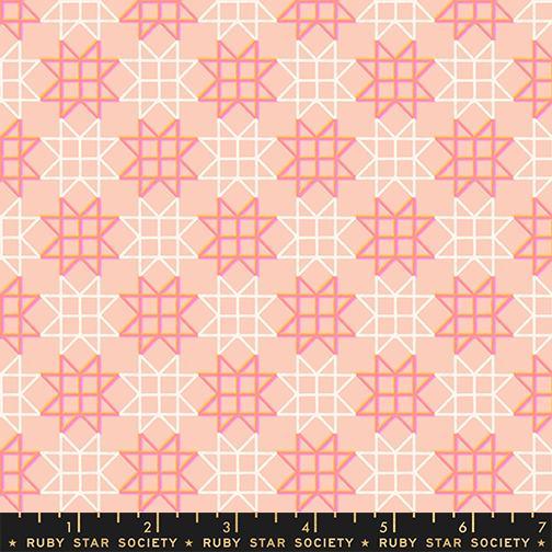 Paper Cuts 2 Peach Puff RS1114 15 Ruby Star#1 - Happy Little Quilt Shop