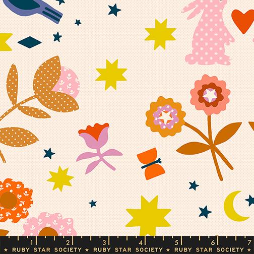 Mystic Fable Natural RS4144 11 Ruby Star - Happy Little Quilt Shop
