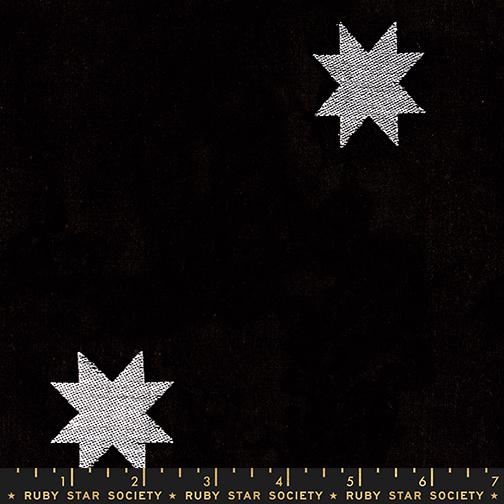 Warp Weft Mystic Fable Black RS4155 12 Ruby Star - Happy Little Quilt Shop