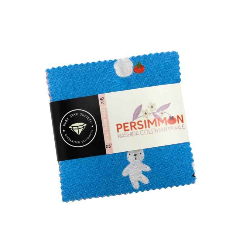Persimmon Mini Charm Ruby Star - 2.5" squares
