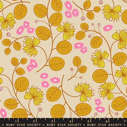 Lofi Linens Parchment RS1133 11CL Ruby Star#1 - Happy Little Quilt Shop